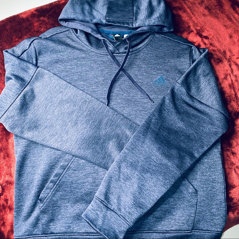 Adidas hoodie color grey size L